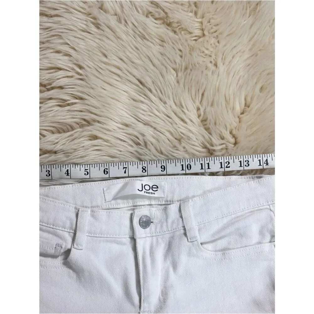 Joe Fresh White High-Rise Jeans